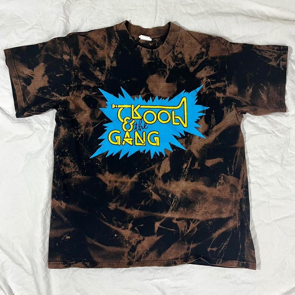 Kool and the gang hollywood bowl graphic tie dye tee shirt